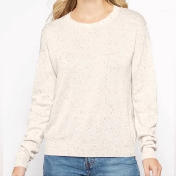 NWT STITCHES & STRIPES AARYA LONG SLEEVE CREWNECK SWEATER OFF-WHITE - M - Picture 1 of 10